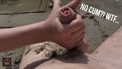 SANDY HANDJOB at the BEACH OASIS 🏖️🖐️ she just leaves me hanging…