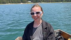He worships my pussy with his mouth until I cum on a boat in the middle of the lake