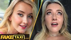 Fake Taxi - Hot student on her day off blushes when she saw what I was doing