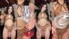 2 Cumshots and piss in the glass cup, can you drink it?