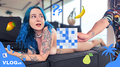 Je devine quel fruit il rentre dans ma chatte - Vlog Francaise Poilue