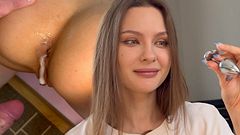 Stepsister is ready to try anal. Anal creampie. Part 2