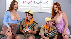 Huge-Tit MILFs Fuck Scout Stepsons - Lauren Philips & Skylar Snow Foursome S1:E1