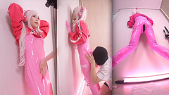 【Goddess of Victory】🍑Enjoying cosplay fuck with Alice Latex suit, Asian Hentai Shemale Femboy trans