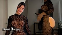 Hot Latina surprises her boyfriend and leaves him speechless | Danner Mendez & Iris Rodriguez
