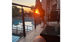 RESORT ROMP - Step Sis Joins Me in the Shower so I give her a Risky CreamPie on Hotel Balcony