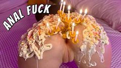 VLOG 7: Happy B-Day Stepson! Ass Creamy Cake Hard Doggy Anal Fuck
