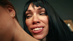Octokuro Cosplays Vampirella - Horny Lesbian Vampire with Huge Tits Mesmerizes Sata Jones