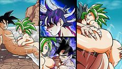 Dragon Ball Super: Kefla cabalga la verga de Goku hasta despertar su ultra instinto.