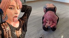 I do everything the master orders: I eat pubic hair, cigarette butts, dirt on the street, swallow ur