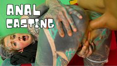 ALT pornstar Tests BIG WHITE DICK on casting couch - ATM, Deepthroat, facial cumshot