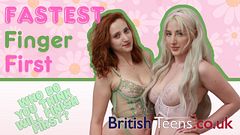 Blonde Babe and Sexy Redhead Compete to Cum First