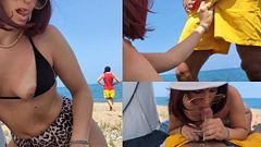 MILF si scopa BAGNINO nella SPIAGGIA NUDISTA