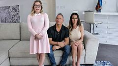 Only a Threesome Will Teach Their Foster Daughter Not to Steal: Open Your Mouth and Your Legs