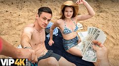 VIP4K. Anal sex by the lake after picking up a girl