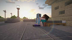 Hatsune Miku gets fucked by Steve - Minecraft