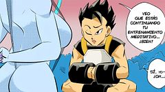 Dragon Ball Super Hentai: Vados entrena a Cabba y se lo termina follando