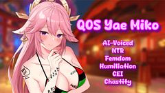 (Voiced Hentai JOI) QOS Yae Miko Humiliates & Locks you in Chastity