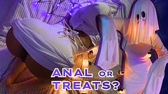 👻🎃 Fucked a SEXY GHOST in the ASS on Halloween 👻🎃 — Aria Fleur