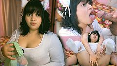 Sexo duro y mamadas con un repartidor desconocido Lore Nishi