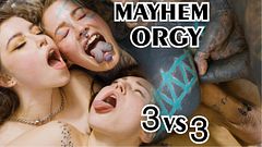 Pornstars Private Orgy POV 3 on 3 - ANAL, DP, ATM, CUMSHOTS