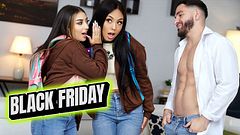 Goodbye Threesome: Playing Truth or Dare Made Him Fuck Both Of His Hot Stepsisters Before Moving Out