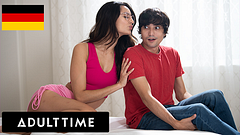 ADULT TIME - Eliza Ibarra Puts On Wrong Glasses & Fucks Her Stepbro Instead Of BF! GERMAN SUBTITLES