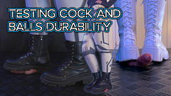 Testing Your Cock and Balls Durability with Two Pairs of Combat Boots - Cock Balls Crush Trample, Shoejob, Bootjob, CBT, Ballbusting, Trampling, Stomp