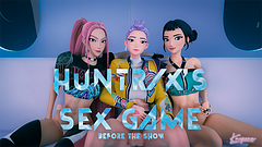 Huntr/x girls suck their own cock in the plane before the show (Kpop demon hunter Futanari animation)
