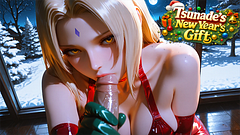 Tsunade gave herself to Naruto as a New Year's gift. Hentai Ai generated 3d porn