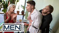 MEN - Romantic Dinner Turns Naughty As Malik, Mateo, And La Petite Share Oysters And Wild Sex