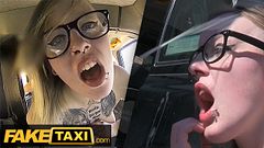 British Alt-Model with Glasses and Covered in INK is Fucked hard - Fake Taxi