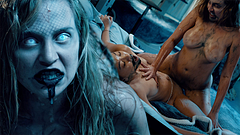 Horror Lesbian Porn - Kimmy Kimm & Blake Blossom Possessed by Parasites Fucking With Double Alien Dildo