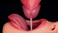 CLOSE UP: BEST Milking MOUTH made You CUM TWICE! Horny Sloppy BLOWJOB! Wettest COCK Sucking ASMR 4K