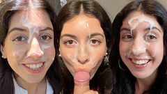 Cum on Face Compilation 18 Huge Facials Covered in Cum Katty West