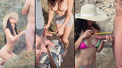 MISURO i CAZZI dei NUDISTI vince il più GROSSO! Ne trovo uno GIGANTE e me lo scopo