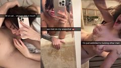 cheating college GF on Phone with BF sucks dick and gets fucked rough