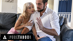 PURE TABOO Petite Blonde Emma Rosie TRICKED Into Fucking Her ''Cheating'' Boyfriend's Stepdad!