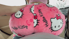 Big Ass and Tits Stepsis in Sweet Pajama getting Horny in the Car and Humps on My Cock