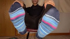 Removing My Boots, Stripping, and Cumming on My Foot