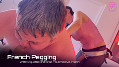 French Pegging – He sucks my man while I fuck his ass with my strapon! Intense anal orgasm