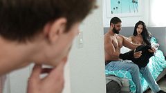 MyPervyFamily - Stepson Caught Latina MILF Cheating! - Victoria June - Director's Cut