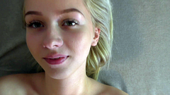 Caresses of her body followed by a blowjob