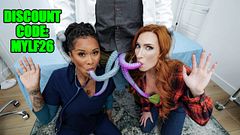 Busty Sophia Locke And Cali Sweets Get Freaky In Interstellar Rule 34 Threesome