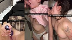 Playing with my fave toy did not satisfy me so I invited a Snapchat stranger to fuck my throat