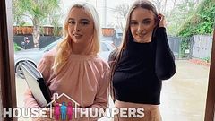 Lexi Lore & Hazel Moore Real Estate Agents Threesome Homeowner Facial