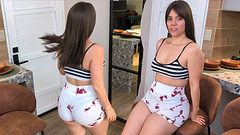 Colombian MILF seduces her trainer and convinces him to have sex before her husband returns