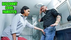 Bratty Ryder Rey Seduces Her Dad's Friend Ike By Flashing Him In The Kitchen