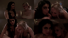 Yennefer & Ciri from The Witcher force a stranger to cum inside their pussies multiple times