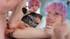 Real life Hentai femboy Loves Twink cock (Go Pro view)